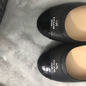 Coach Chelsea Leather Flats. 5.5